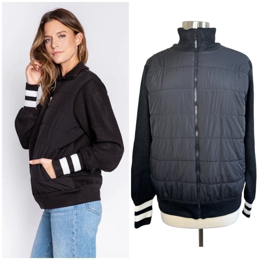 PJ SALVAGE NWT Quilted Babe Jacket size M